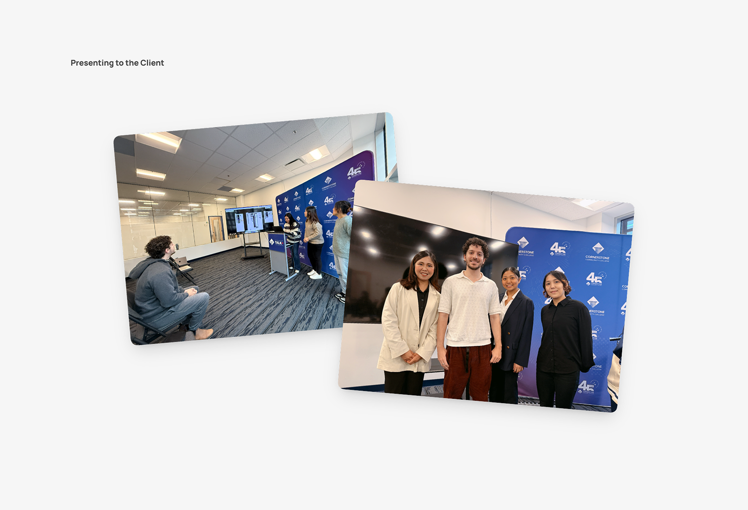 The Valthakan Times — team presenting to the client