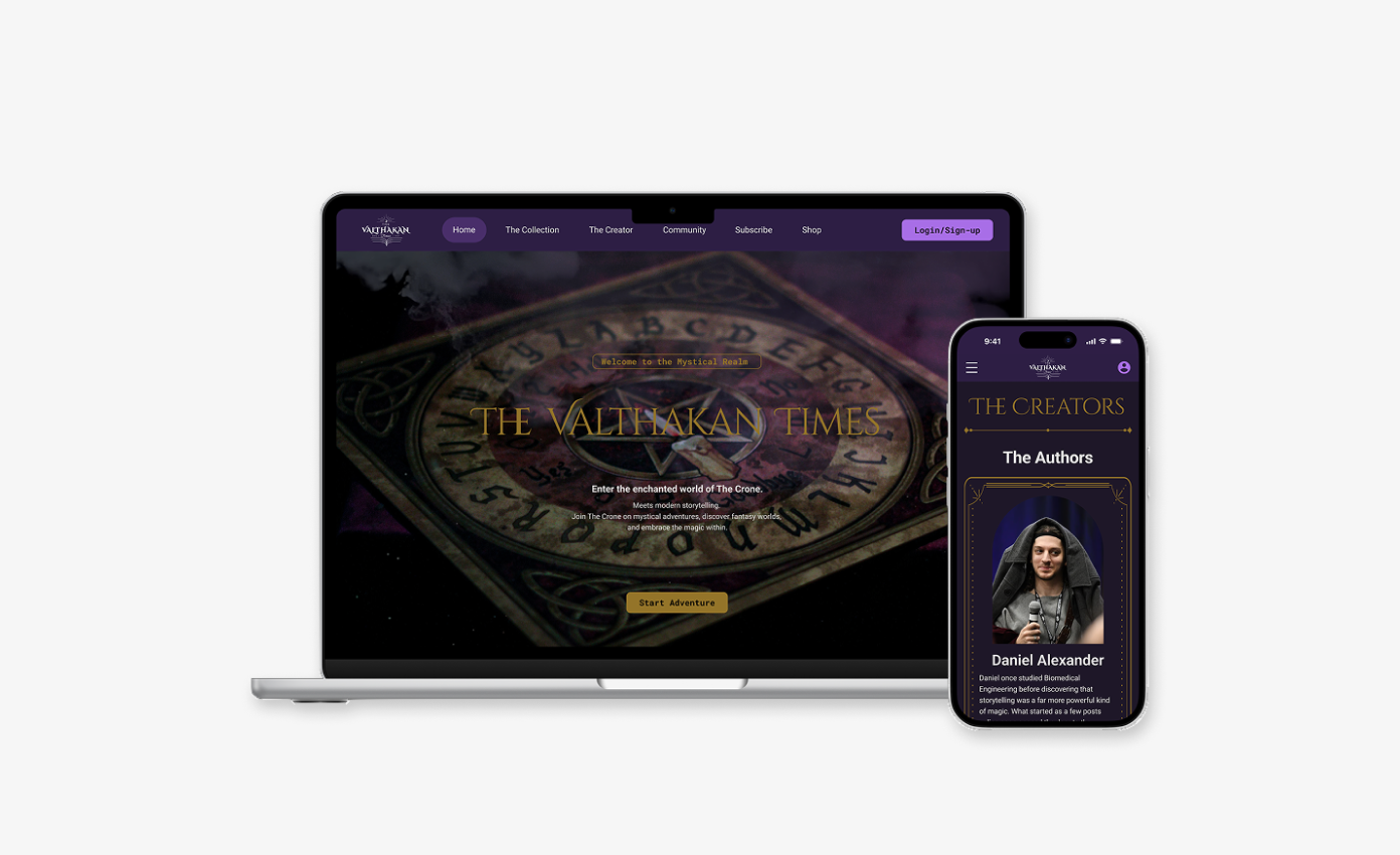 Daniel Alexander — The Valthakan Times — website